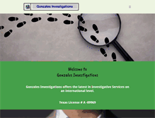 Tablet Screenshot of gonzalesinvestigations.com